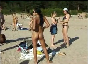 Depraved teen nudists take off their