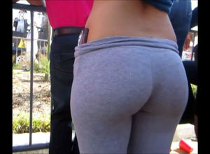Just brilliant donk in a taut gray